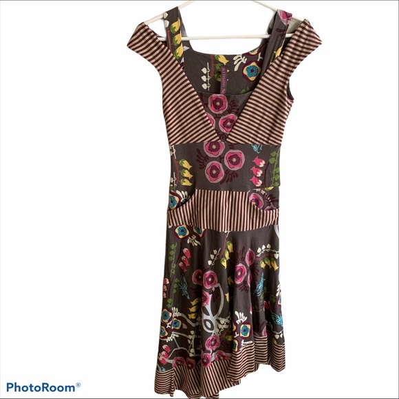 Aimee G Nyc Designer Boho Funky Dress 